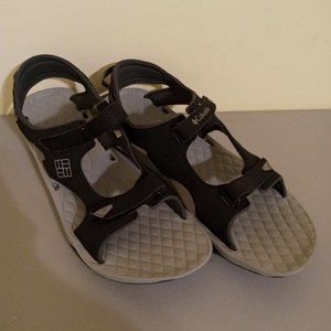Columbia Womens Sunbreeze Vent 2 Strap Sandal Black Platinum Size 11 NEW…